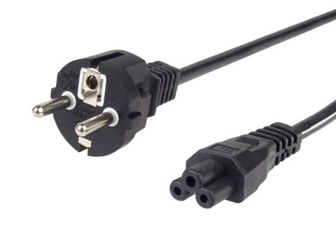 Cablu alimentare notebook Schuko la IEC C5 drept 2m, KPSPU