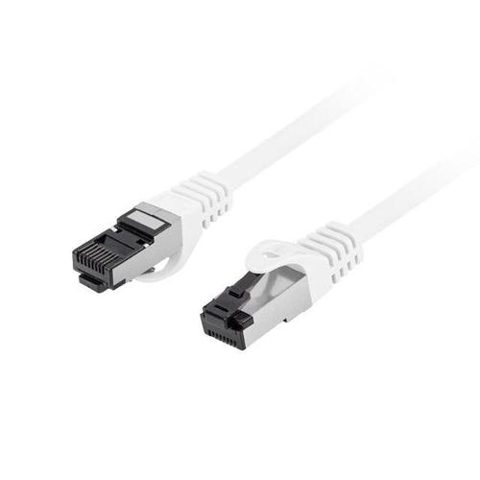 Cablu Patchcord S/FTP kat.8.1, Lanberg PCF8-10CU-0100-W, 1m, Alb
