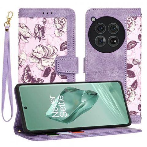 Husa pentru OnePlus 12, Techsuit, FlipCraft, Mov