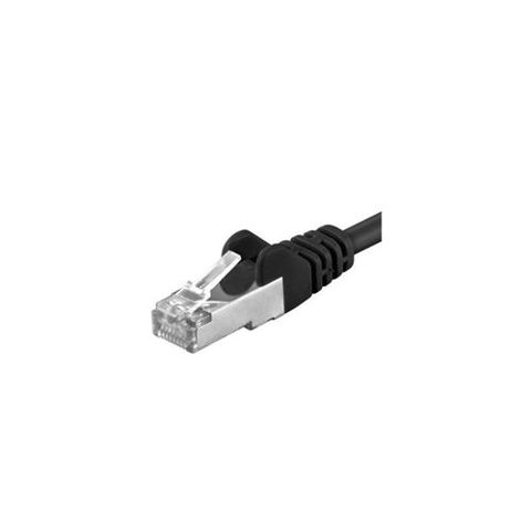 Patchcord SFTP PremiumCord RJ45-RJ45 Cat.6A, 1m, Negru