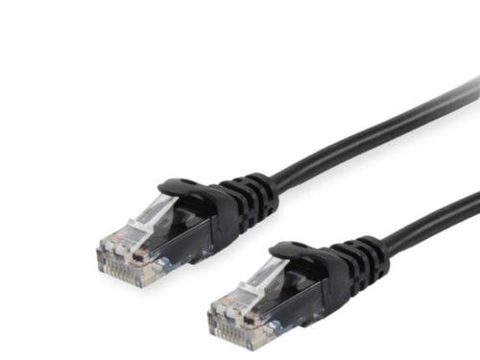 Cablu EQUIP 625450 Cat.6 U/UTP Patch, 1.0m, Negru, 8.34x11.68x1000mm