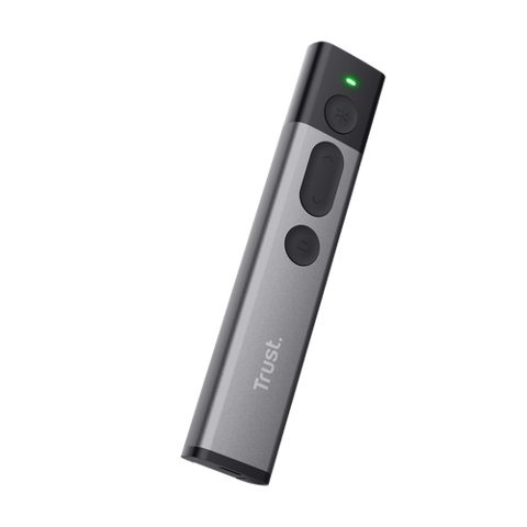 Presenter Wireless Trust Kazun, USB, conexiune wireless 30 metri (Gri)