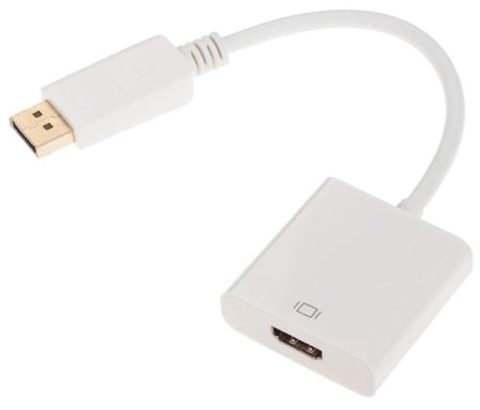 Adaptor OEM KOM0850, DisplayPort - HDMI (Alb)