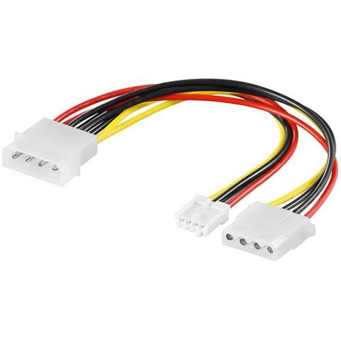 Cablu de conectare Akyga AK-CA-14, Molex / Molex + miniMolex, 0.15m