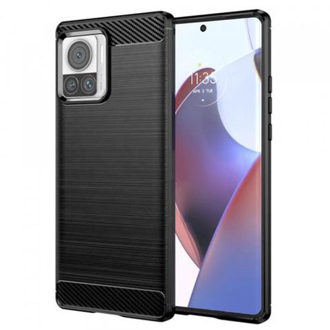 Husa pentru Motorola Edge 30 Ultra, Techsuit Carbon (Negru)