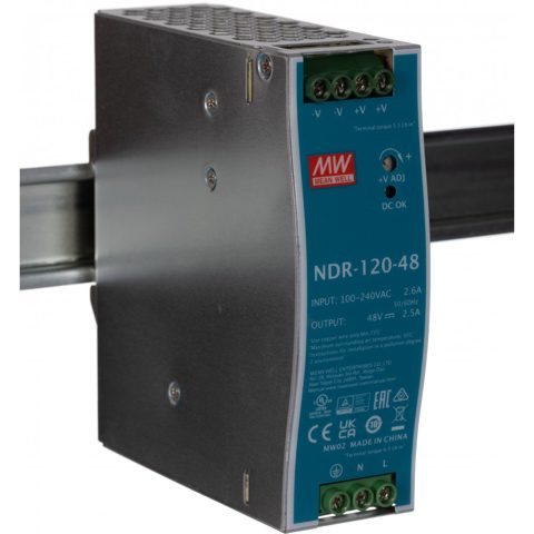 Sursa de alimentare 48V/2,5A MeanWell NDR-120-48