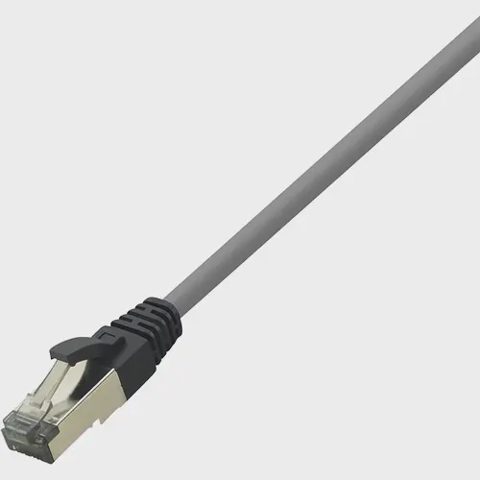 Cablu S/FTP LOGILINK Cat8.1, LSZH, cupru, 1 m, gri, AWG26, dublu ecranat CQ8032S