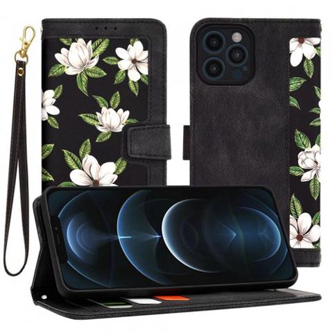 Husa pentru Apple iPhone 12 Pro Max, Techsuit, FlipCraft, Neagra