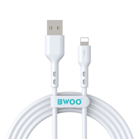 Cablu Date si Incarcare USB-A - Lightning BWOO BO-X172L-2M, 18W, 2m, Alb