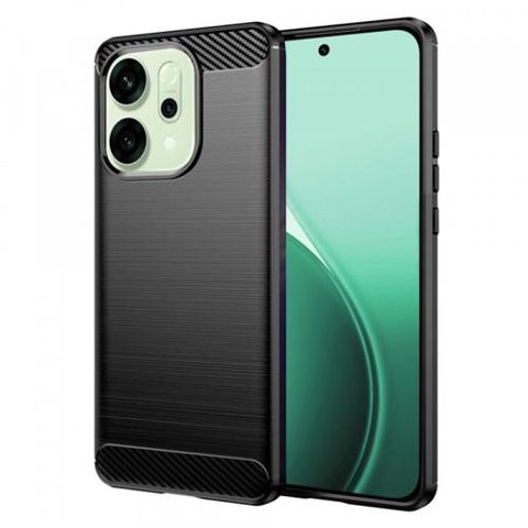 Husa pentru Oppo Reno14, Techsuit, Carbon, Neagra