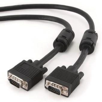 Cablu Gembird VGA - VGA, Dubluecranat, 5m, CC-PPVGA-5M-B