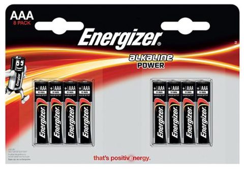 Baterii alkaline AAA Energizer, 8 buc/set