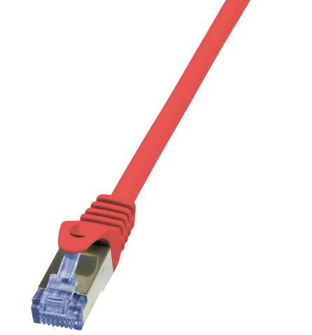 Cablu S/FTP LogiLink CQ3064S, Cat.6A, Patchcord (Rosu)