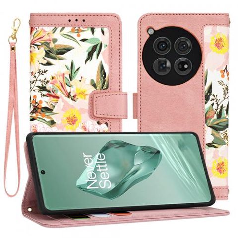 Husa pentru OnePlus 12, Techsuit, FlipCraft, Roz
