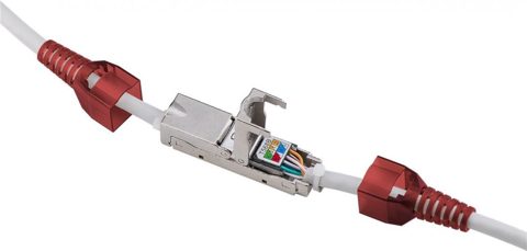 Cupla slim RJ45 Cat.6 STP toolfree, srjbox-03
