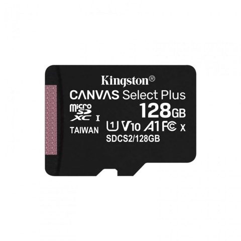 Card de memorie 128GB microSD Kingston SDCS2/128GB Canvas Select 80R, clasa 10 UHS-I