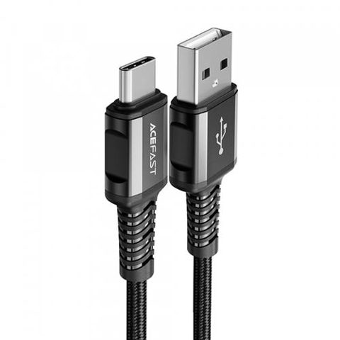 Cablu De Date si Incarcare USB-A - USB-C Acefast C1-04, 18W, 1.2m (Negru)