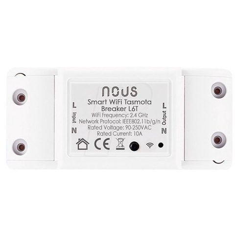 Releu inteligent Nous L6T, 1 canal, 10A, Tasmota 5905072800273