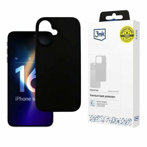 Husa de protectie 3mk Silicone Case pentru iPhone 16 Plus, Transparent