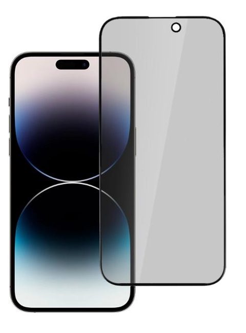 Folie de protectie Ecran Privacy OEM pentru Apple iPhone 16 Pro, Sticla Securizata, Full Glue