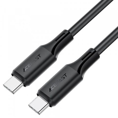Cablu Date si Incarcare USB-C - USB-C Acefast C17-03, 60W, 1.2m, Negru