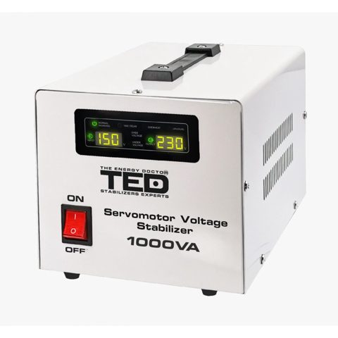Stabilizator retea 230V 1000VA / 600W cu servomotor monofazat Ted Electric TED004697