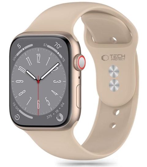 Curea Tech-Protect Silicone pentru Apple Watch 41mm / 40mm / 38mm Series, Bej