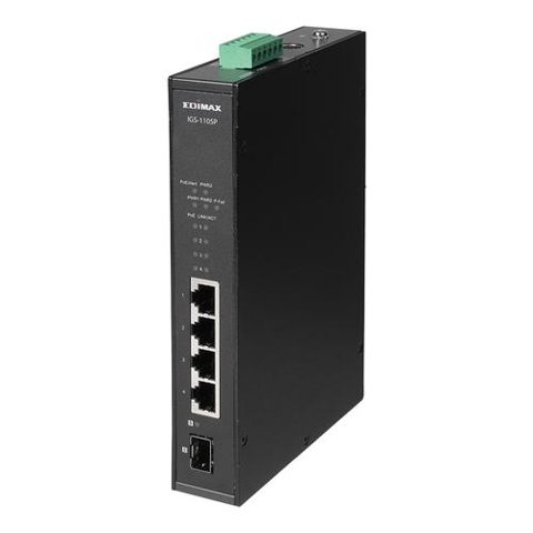 Switch Industrial EDIMAX IGS-1105P, 4 Porturi, POE, Gigabit