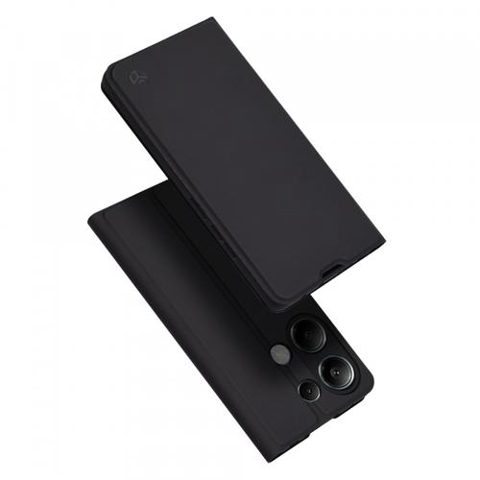 Husa pentru Xiaomi Redmi Note 13 Pro 4G / Poco M6 Pro 4G, Techsuit, Magskin Book, Neagra