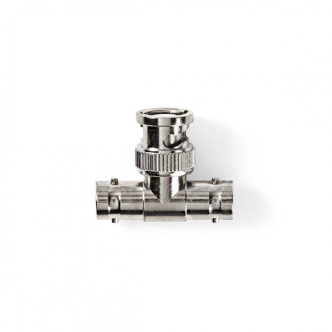 Adaptor metalic BNC la 2 x BNC T-M 50Ohm, Nedis CVGP01945ME