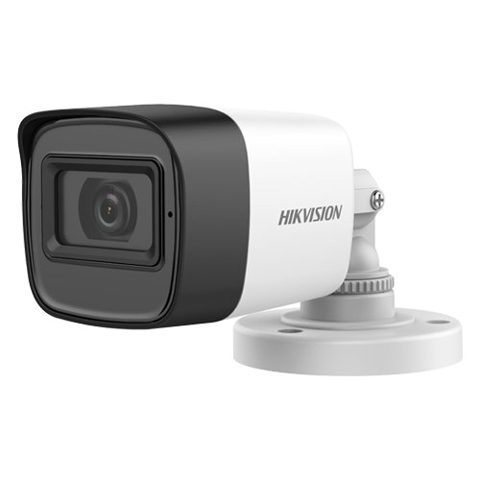 Camera bullet TurboHD Hikvision DS-2CE16H0T-ITPFS, 5MP, lentila 2.8mm, IR 25m, AoC, microfon incorporat, IP67