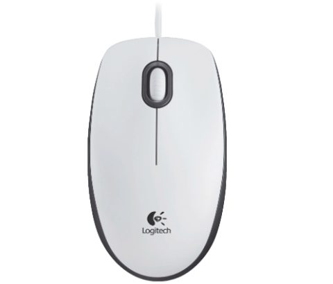 Mouse Logitech B100 Optic (Alb)