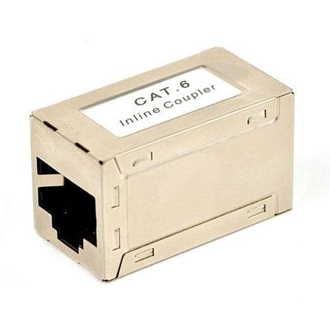 Cuplaj in linie, Gembird, CAT6 RJ45/RJ45 FTP, Auriu