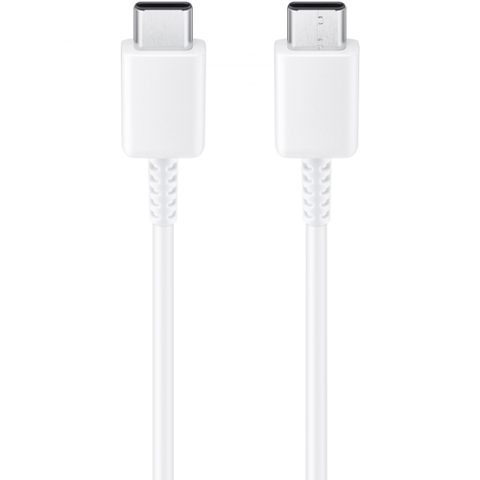 Cablu de Date si Incarcare Samsung EP-DN980BWE, USB-C la USB-C, 25W, 1m (Alb)