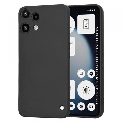 Husa pentru Nothing Phone (3a) Lite, Techsuit, SoftFlex, Neagra