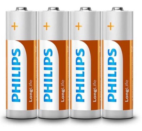 Set 4 Baterii LONGLIFE R6 PHILIPS, AA