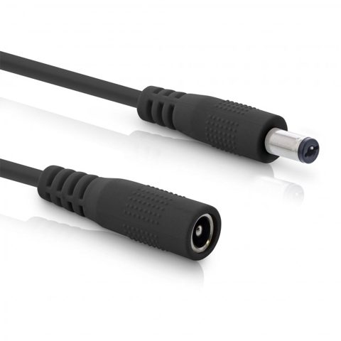 Cablu prelungitor alimentare DC 5.5x2.1mm T-M 5m Negru, Inline IL26805B