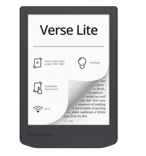 eBookReader PocketBook Verse Lite, Ecran E-Ink Carta 6inch, Dual-Core 512MB, 8GB Flash, Wi-Fi (Gri)