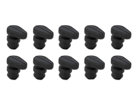 Set 10 buc niplu de cauciuc pentru SSD M.2 Negru, Delock 18305