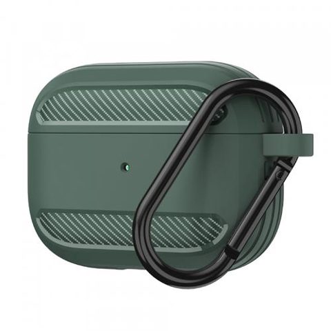 Husa Techsuit Carbon pentru Apple AirPods 3 (Verde)