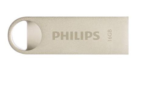 Stick USB Philips Moon edition 2.0, USB 2.0, 16GB (Argintiu)