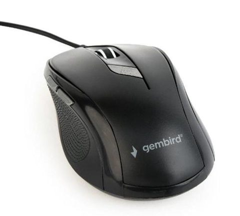 Mouse Gembird MUS-6B-01, 1600 DPI, Optic (Negru)
