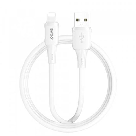 Cablu Date si Incarcare USB-A - Lightning BWOO X329L, 18W, 1m, Alb