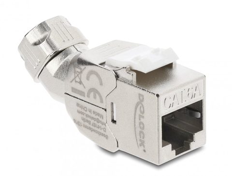 Keystone RJ45 la LSA Cat.6A tool-free unghi 45 grade ecranat, Delock 90798