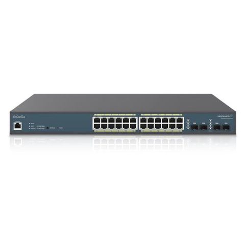 Switch EnGenius EWS7928FP-FIT, 24 Porturi, Gigabit, 410W, PoE+