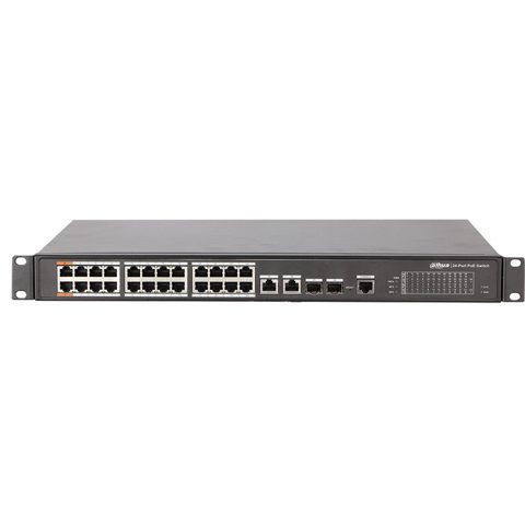 Switch 24+4 porturi Ethernet industrial Dahua PFS4226-24ET-360-V3