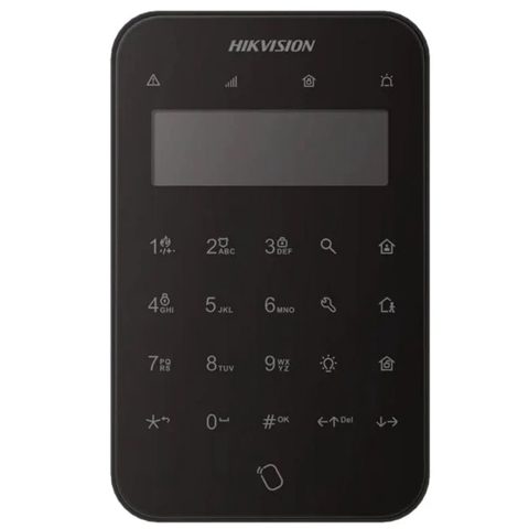 Tastatura wireless LCD AX PRO Hikvision DS-PK1-LT-WE/BK, 868Mhz