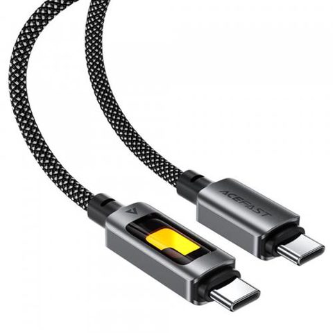 Cablu Date si Incarcare USB-C - USB-C Acefast C21-03, 60W, 1.2m, Negru