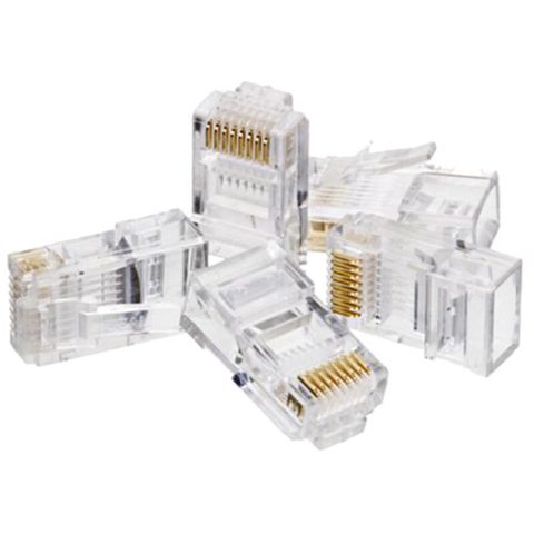Set 100 mufe RJ45 UTP, Alantec, Transparent