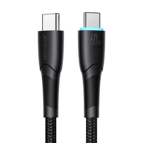 Cablu Date si Incarcare USB-C - USB-C Joyroom SA32-CC3, 60W, 1m, Negru